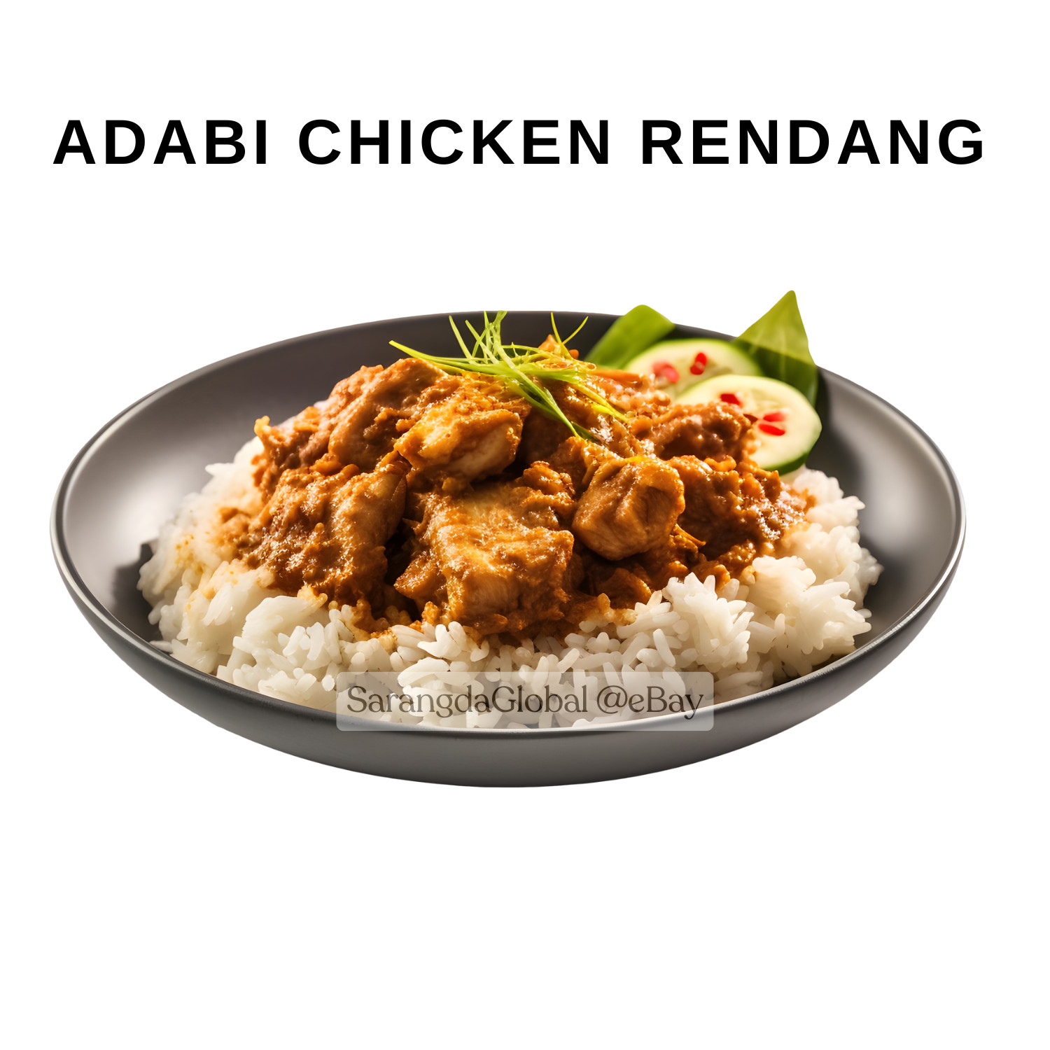 Adabi Chicken and Meat Rendang Powder 24 gm x 10 packs Fast Shipping Malaysia