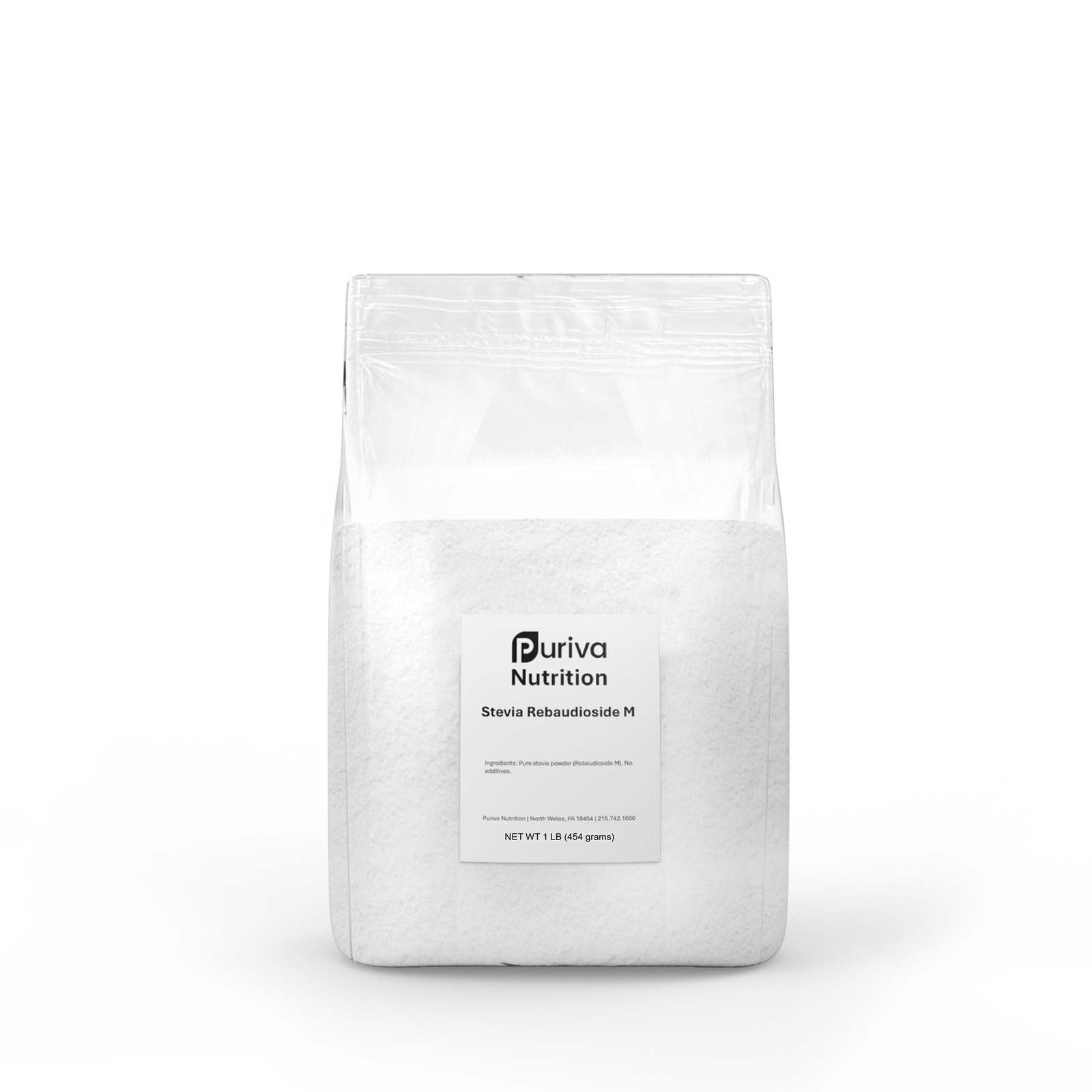 Stevia Reb M powder, (Reb-M | Rebaudioside M), 1 pound | 454 grams, Puriva Nutri