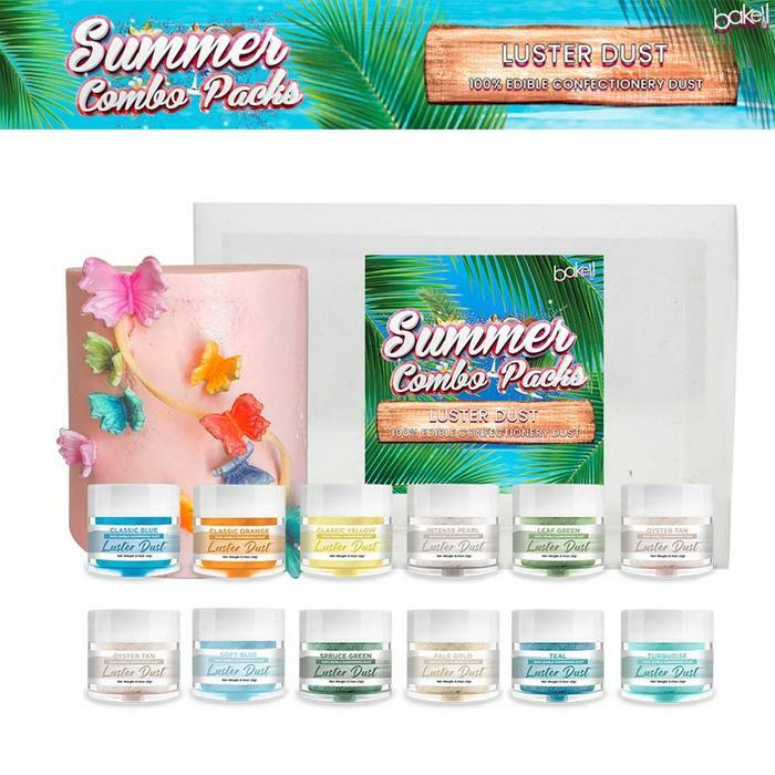 Summer Luster Dust Collection (12 PC SET) | Shimmer Edible Paint & Baking Powder