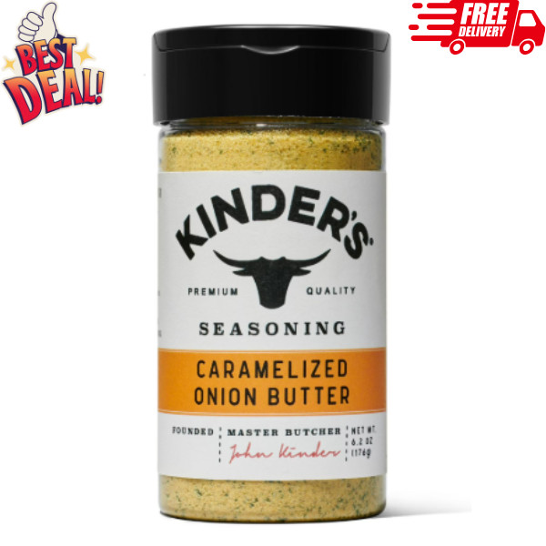 Kinder’s Caramelized Onion Butter Seasoning Blend, 6.2 oz in Multiple Pack