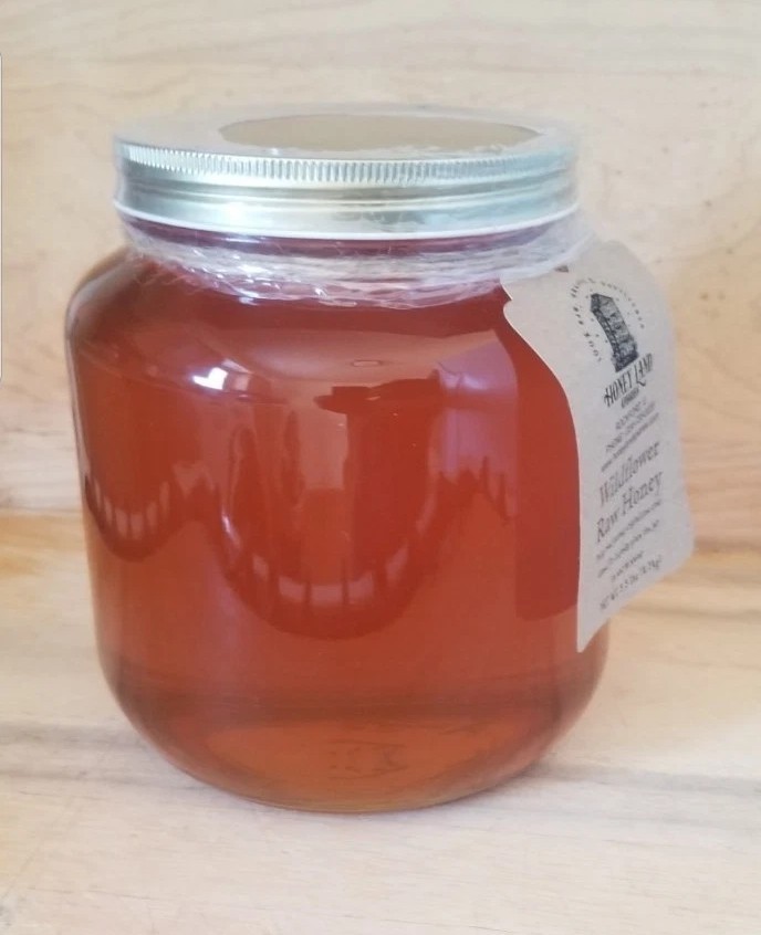 Raw Honey 5 lb (2.27kg) – 100% Raw, Wildflower, Local Organic, Unfiltered