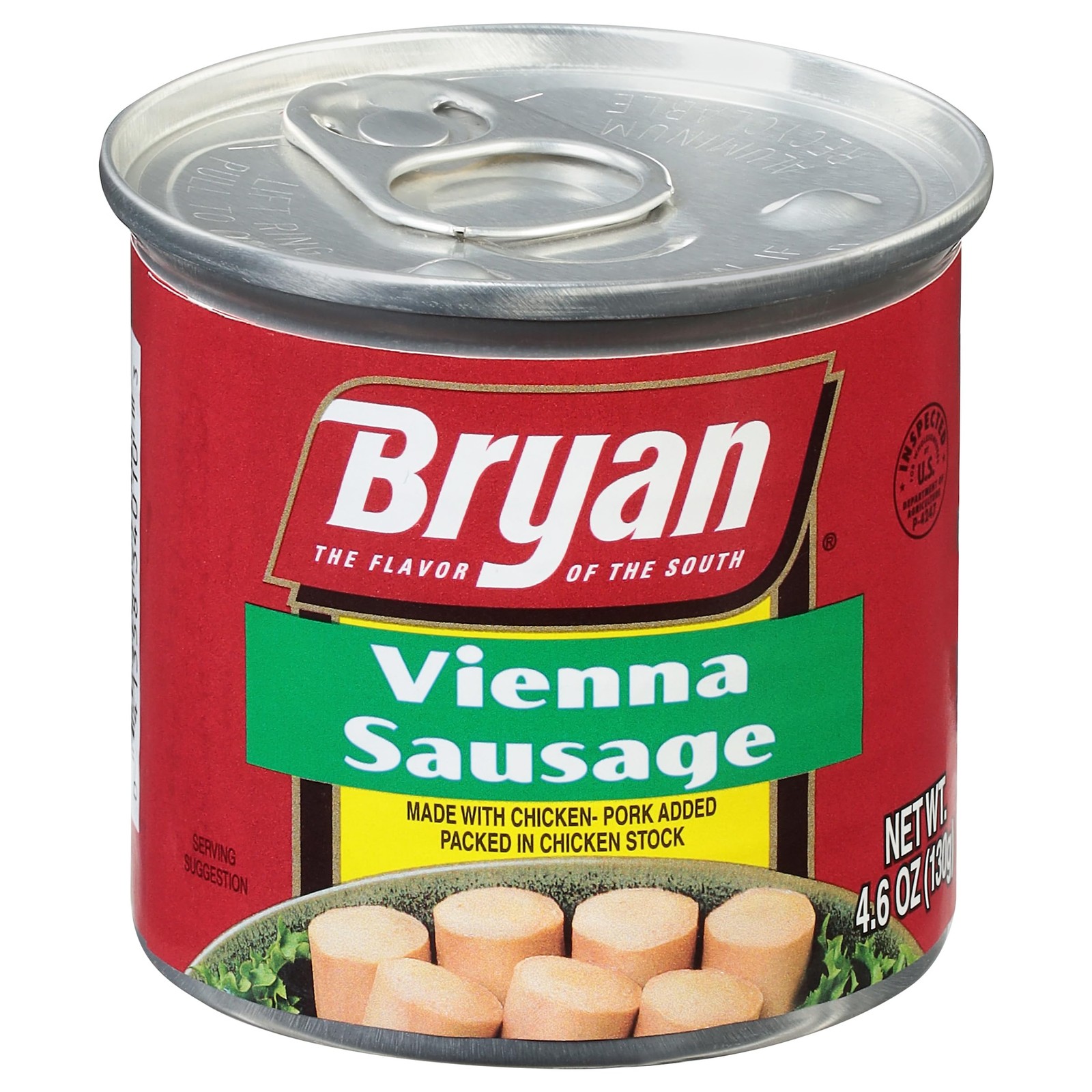 BRYAN Vienna Sausage, 4.6 Ounce PullTop Can Pack of 1 | Canned Meat | Keto Fo…