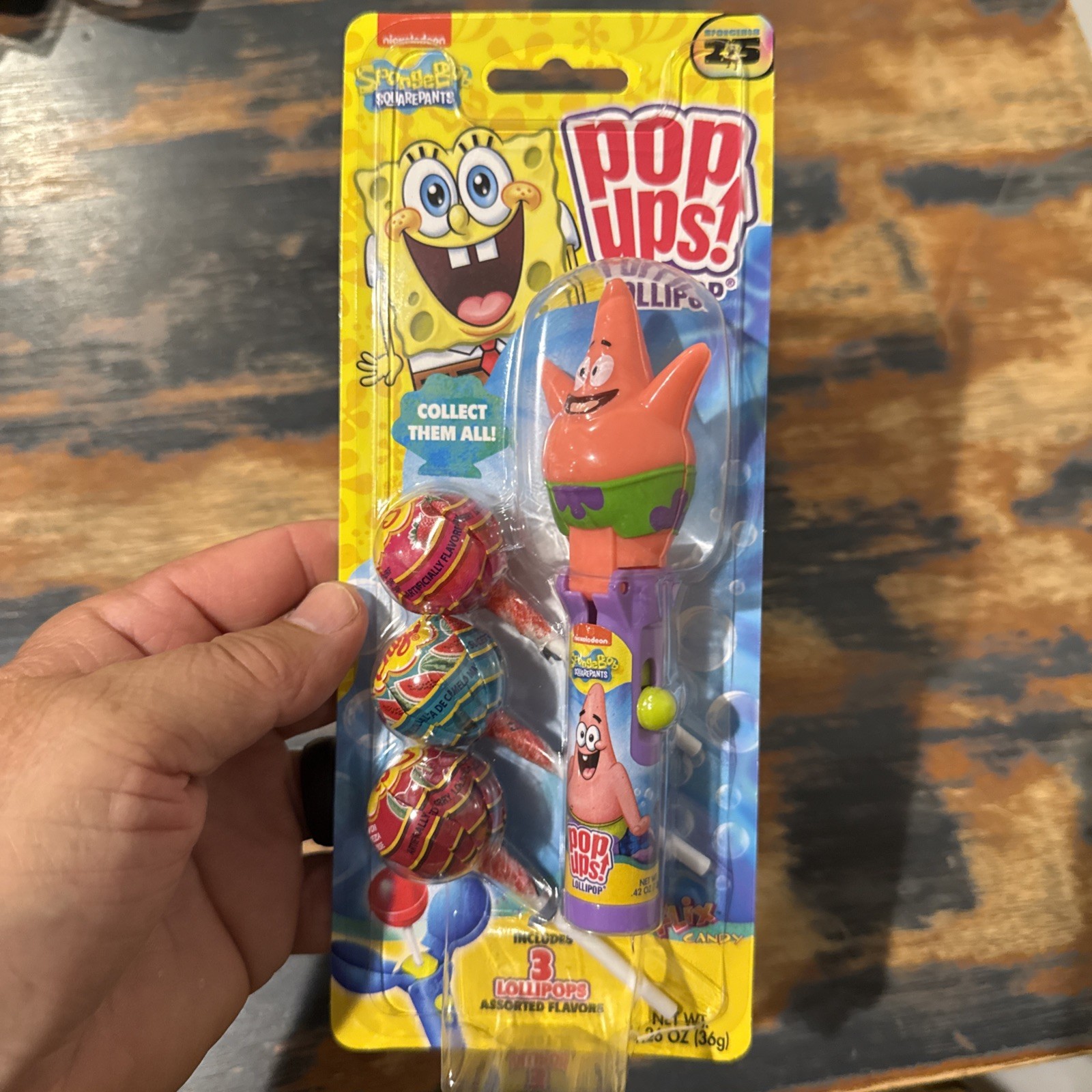 NEW POP UPS! LOLLIPOP Nickelodeon SpongeBob, Patrick Star CHUPA CANDY STOCKING,