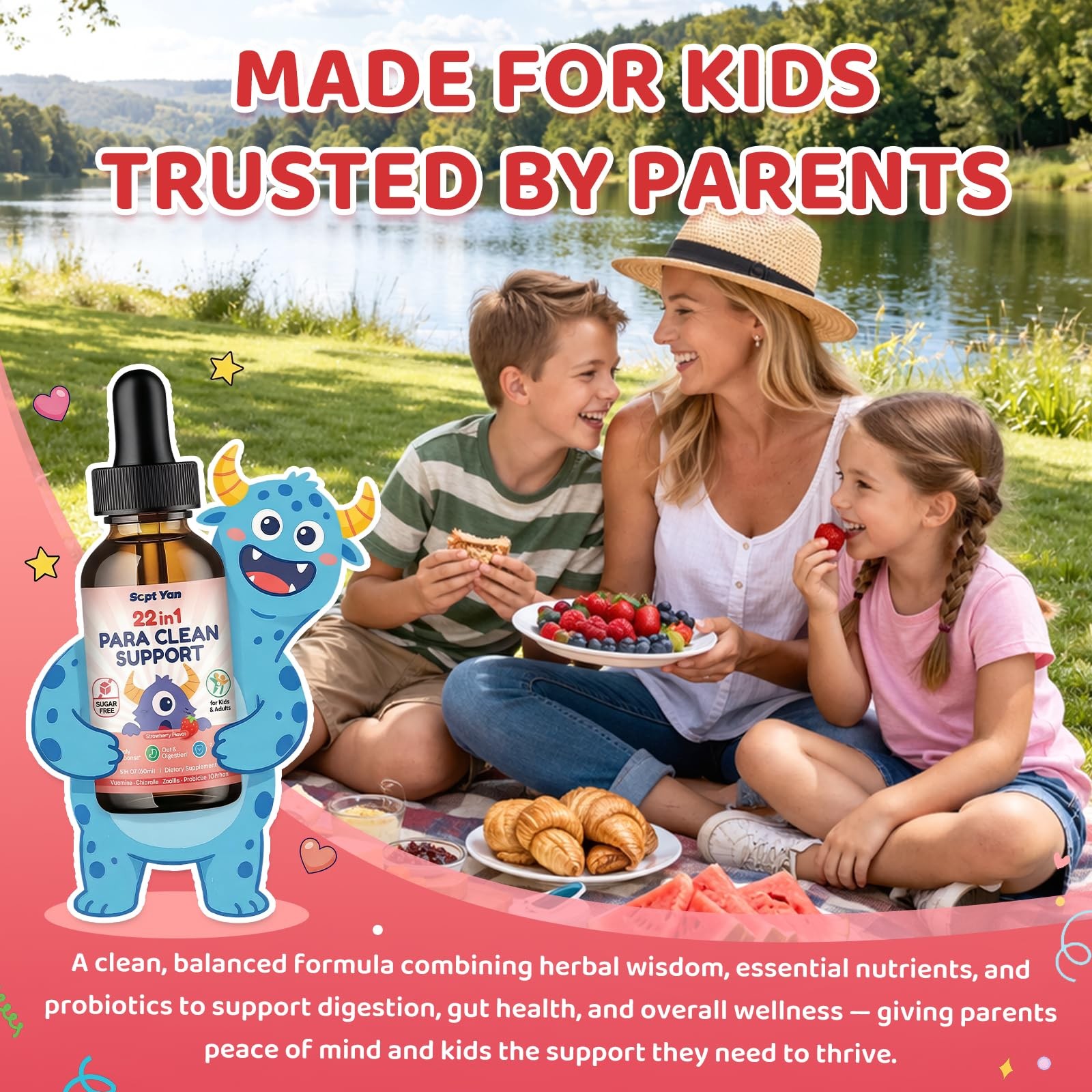SEPT YAN 22 in 1 Parasite Cleanse for Humans & Kids, 4 Fl Oz (Pack of 1)