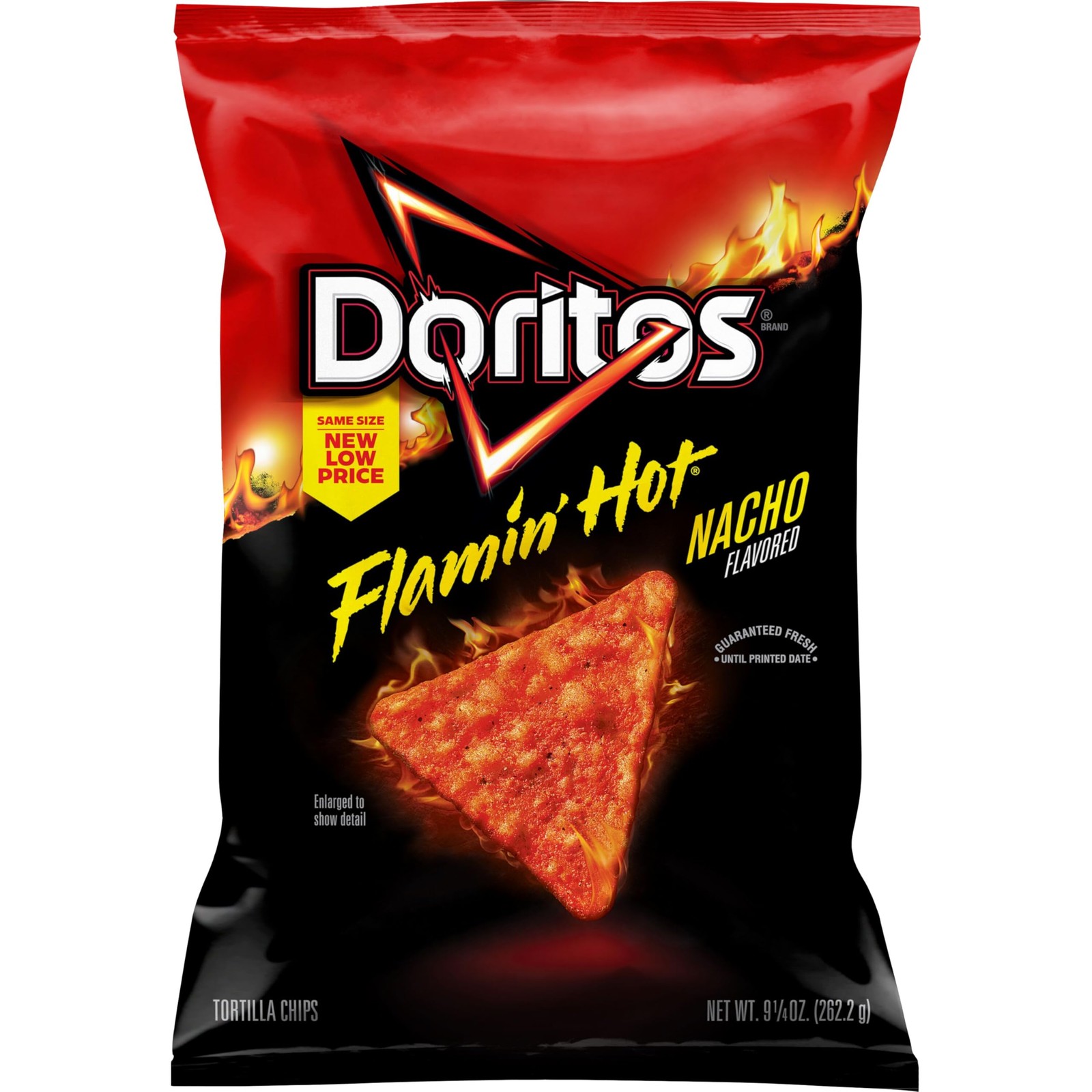 Doritos Tortilla Chips Flamin’ Hot Nacho, 9.25 Oz Ounce (Pack of 1)