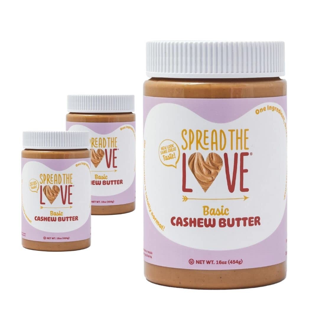 Basic Cashew Butter – All-Natural, Vegan, Gluten-Free, No Added Sugar, No Add…