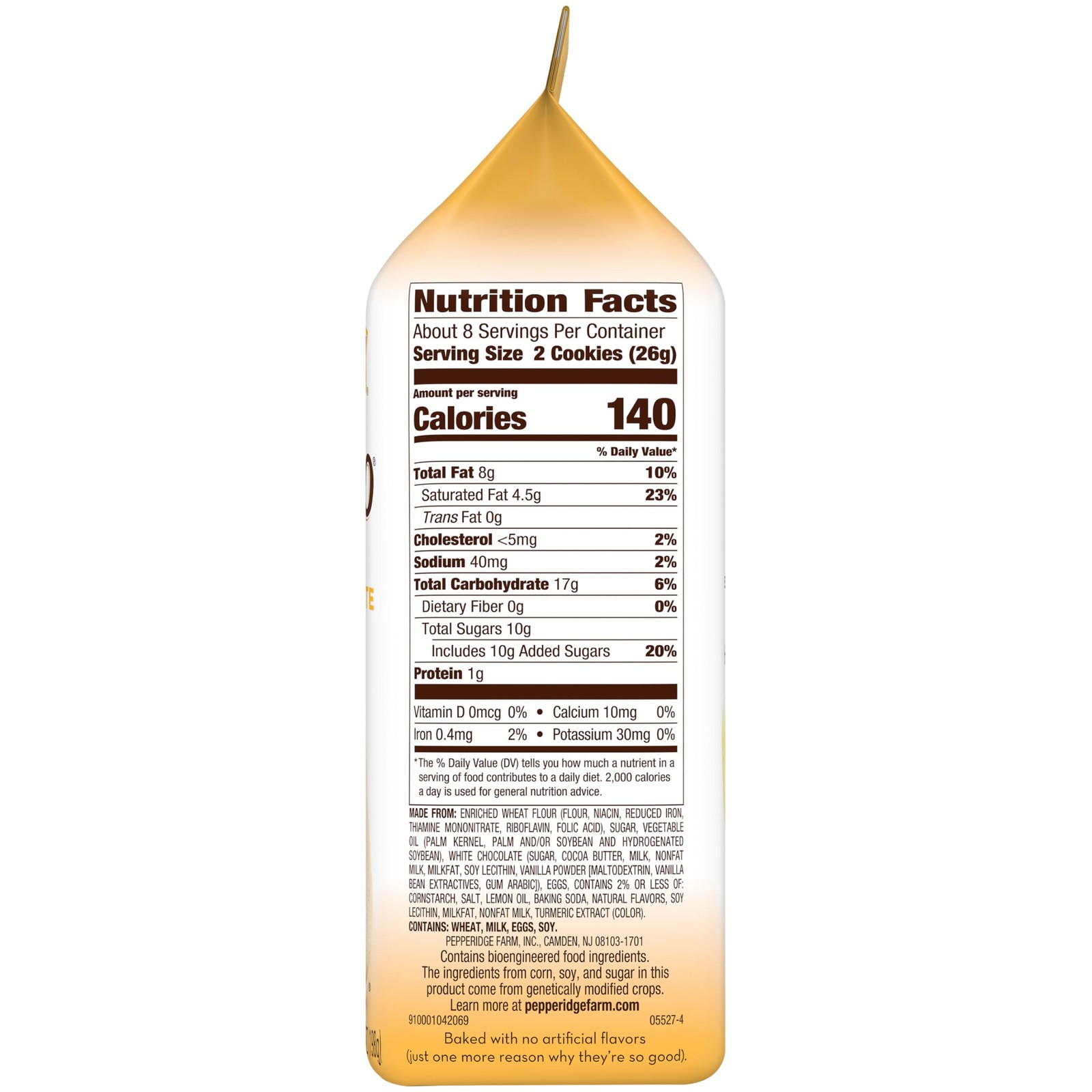Pepperidge Farm Milano White Chocolate Lemon Flavored 7 Ounce (Pack of 1)