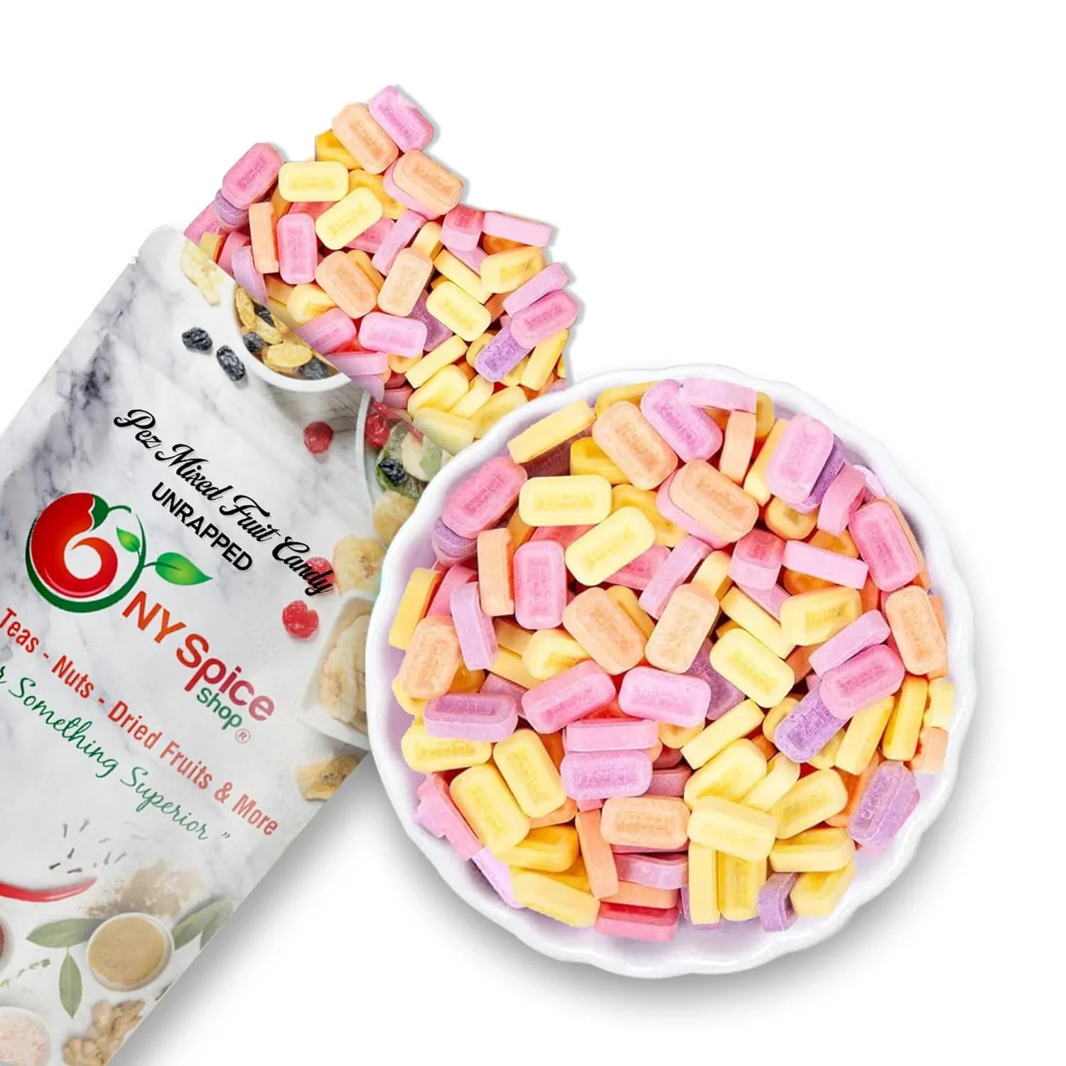 PEZ Mixed Fruit Candy – Unwrapped, Bulk Sweet Treats, Classic Chewy Candy