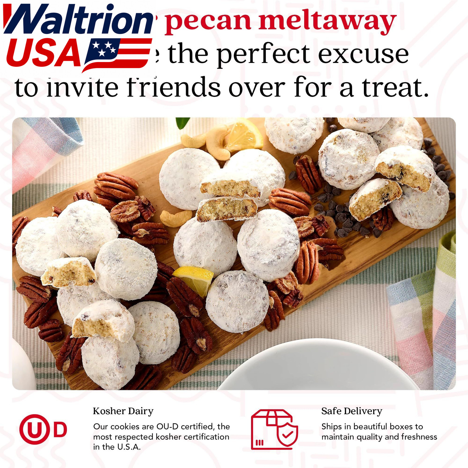 Davids Cookies Butter Pecan Meltaways Sweet Sampler Tin 16oz Gourmet Food Gift