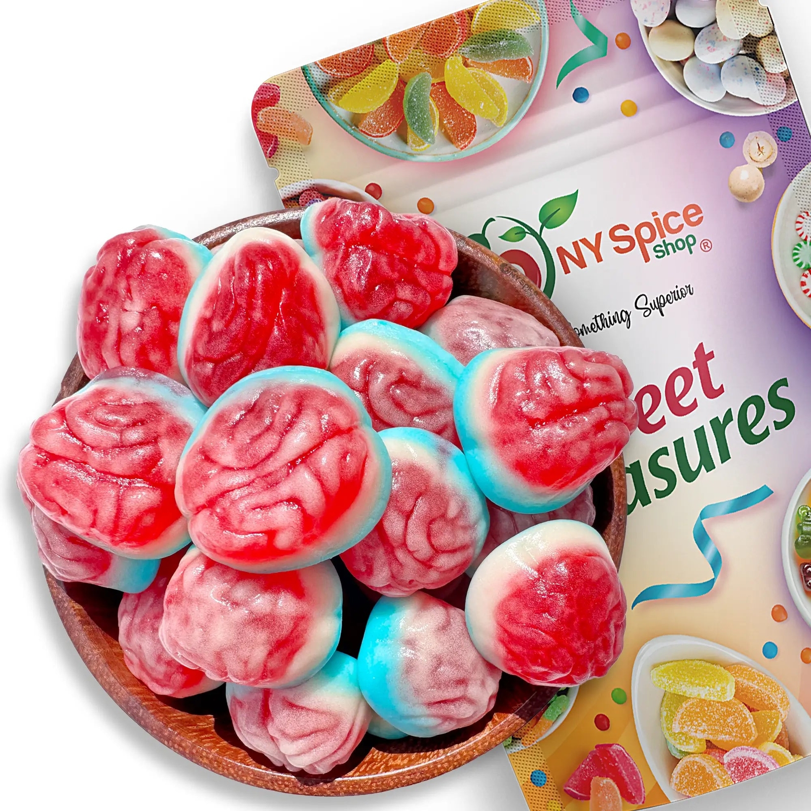 Gummies Soft Gummy Candies Brains Shape Premium FREE SHIP