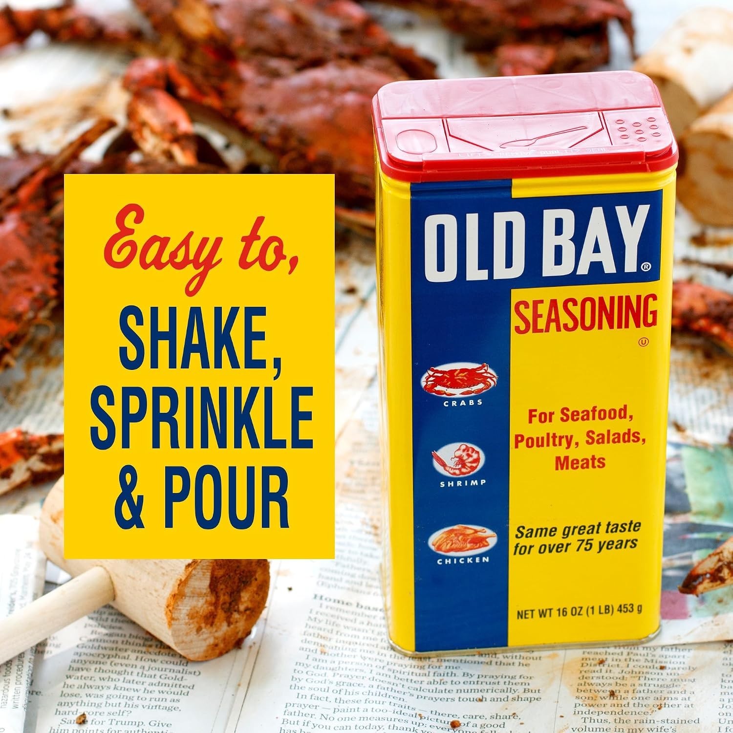 Versatile 16 oz Old Bay Seasoning – Perfect for Seafood, Chicken, & Snacks