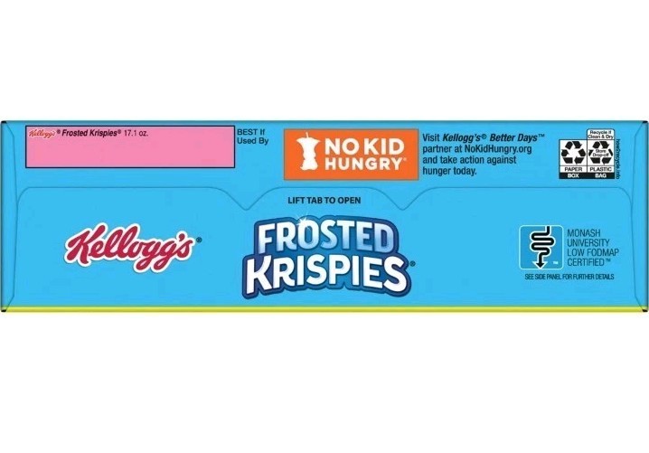 3 Pack Kellogg’s Frosted Krispies Breakfast Cereal Family Size 17.1 Oz. Ex 2/27