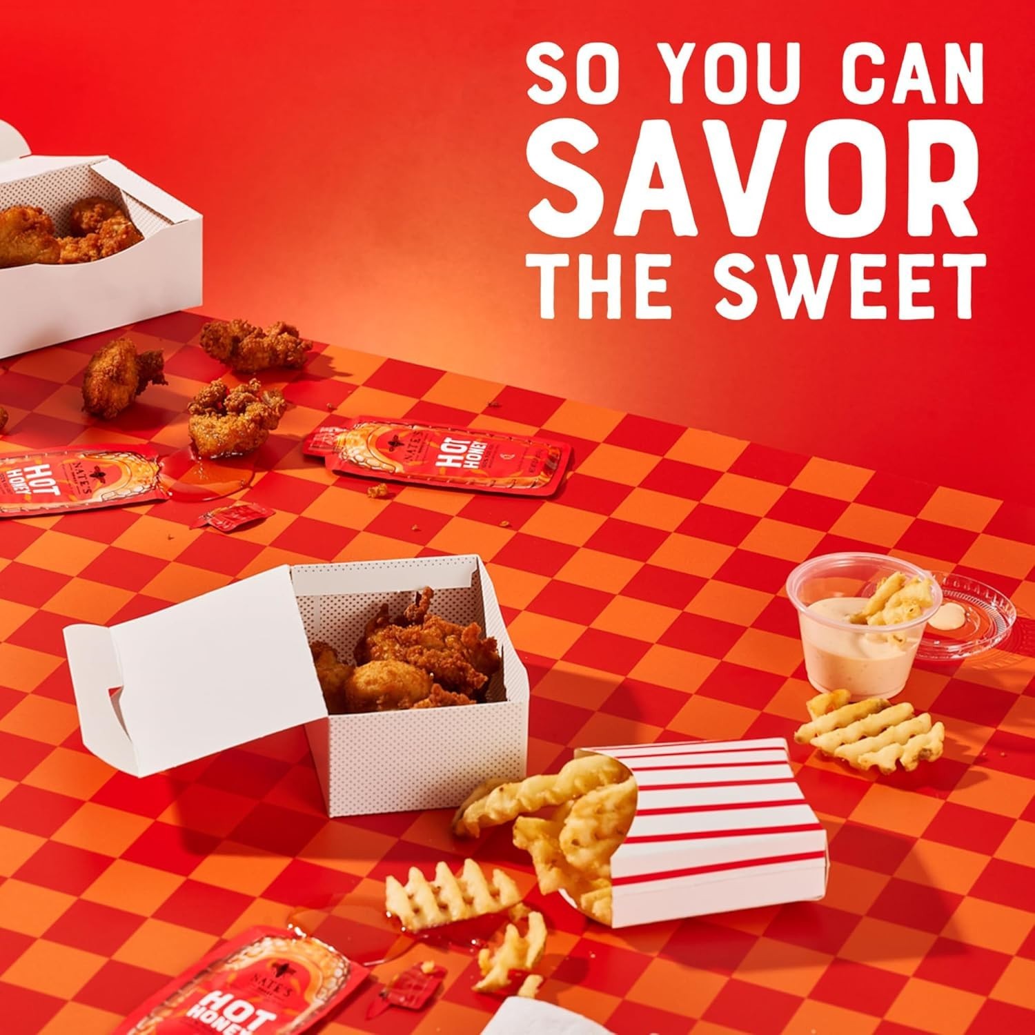 Elevate Your Meals with Nate’s Hot Honey Minis – 20 Pack 0.49oz Perfect Portions