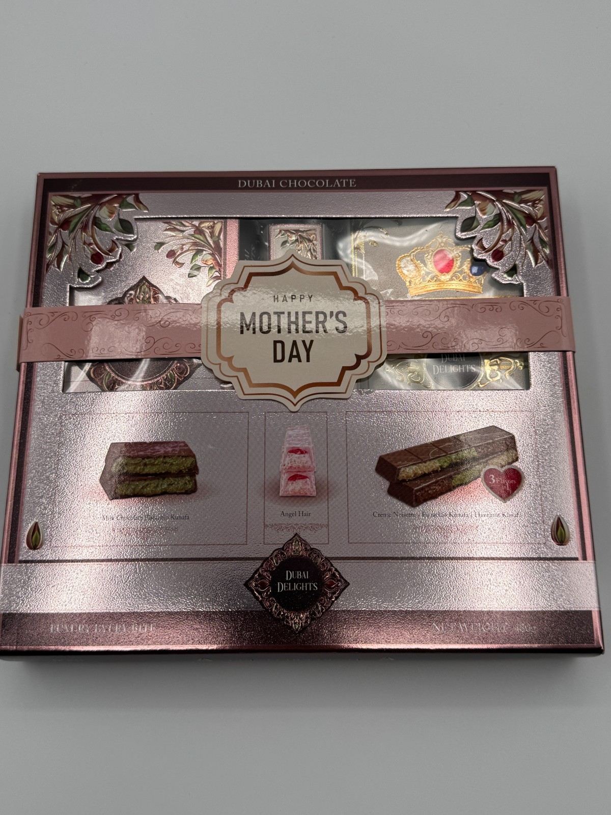 Mother’s Day Chocolate Gift Box 480g Pistachio Kunafa New