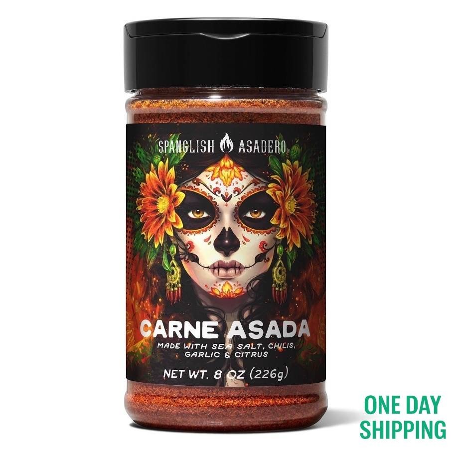 Spanglish Asadero Carne Asada Seasoning Chili Garlic Sea Salt Onion Blend