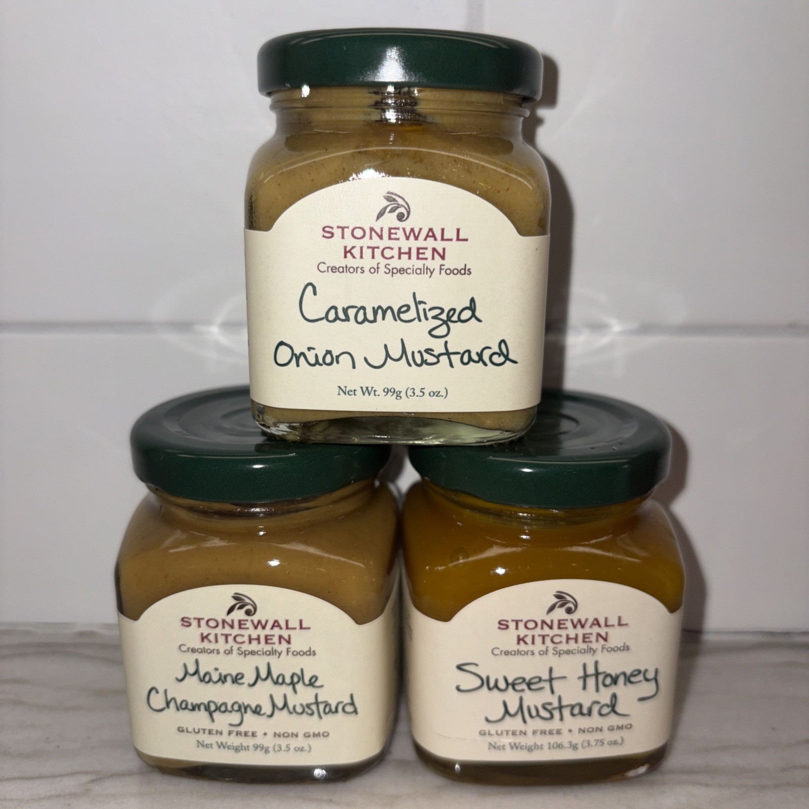 Stonewall Kitchen 3 Piece Classic Sampler Mustard Gift Collection