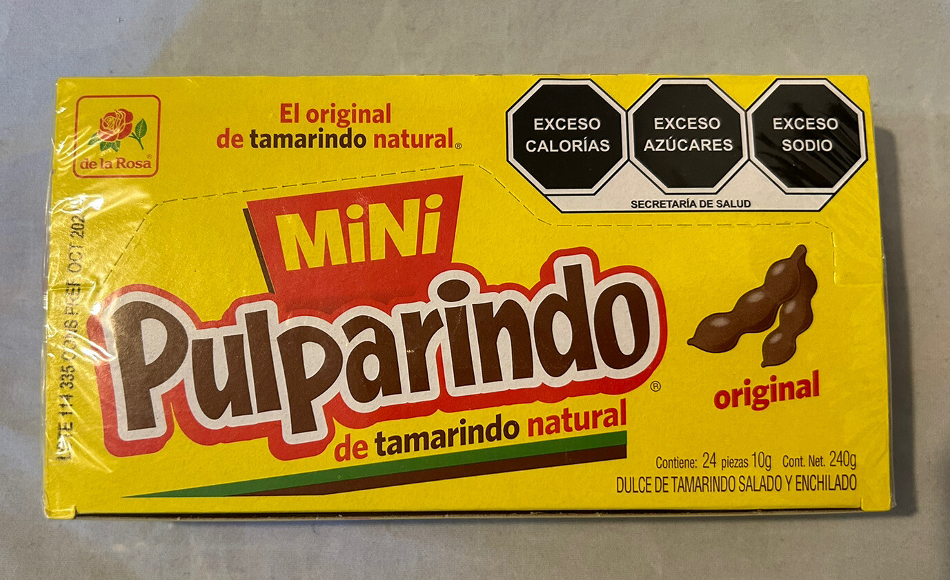 Mini pulparindo, 24 pieces, Tamarind Candy delicious mexican candy