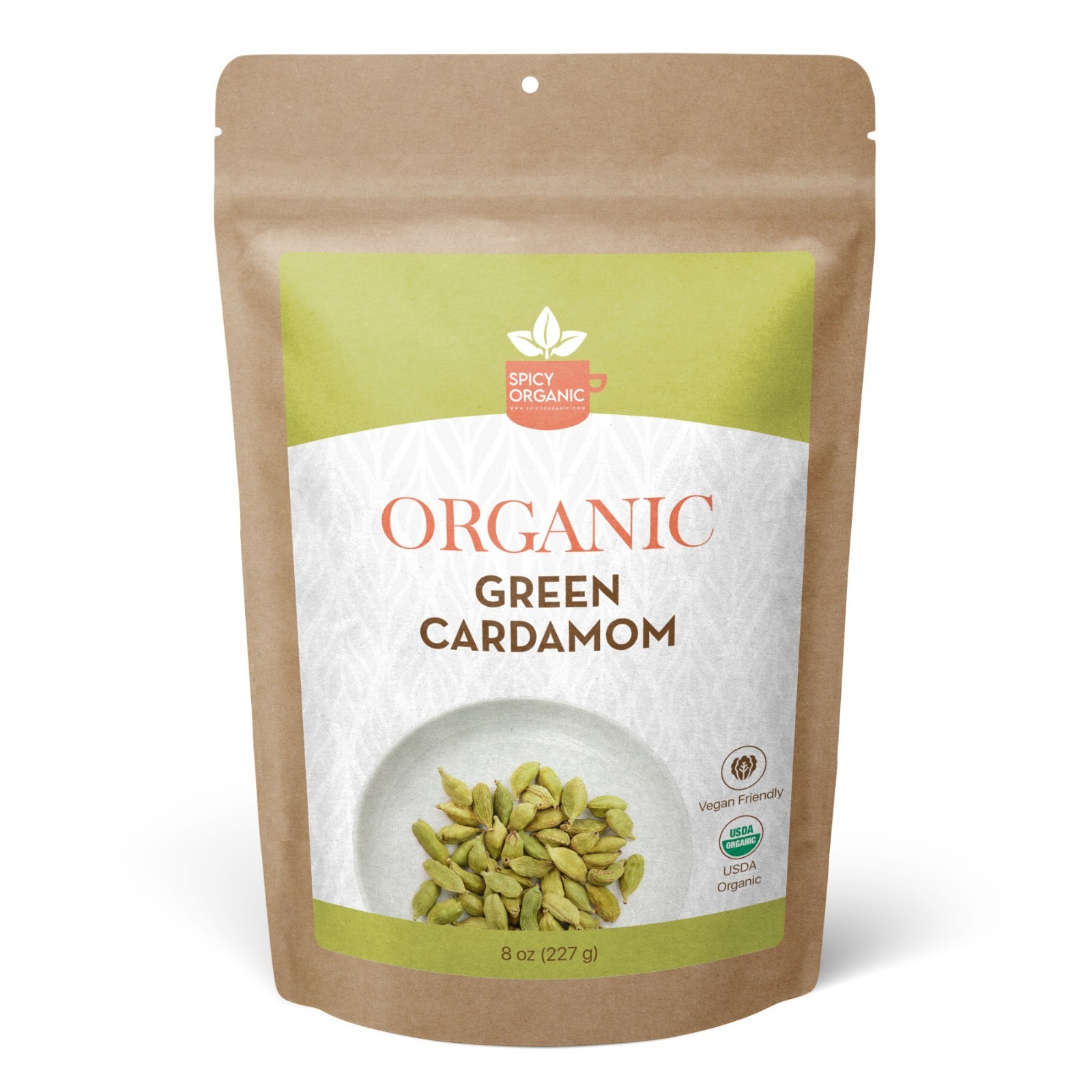 Spicy Organic Green Cardamom Powder 8 oz | USDA Organic