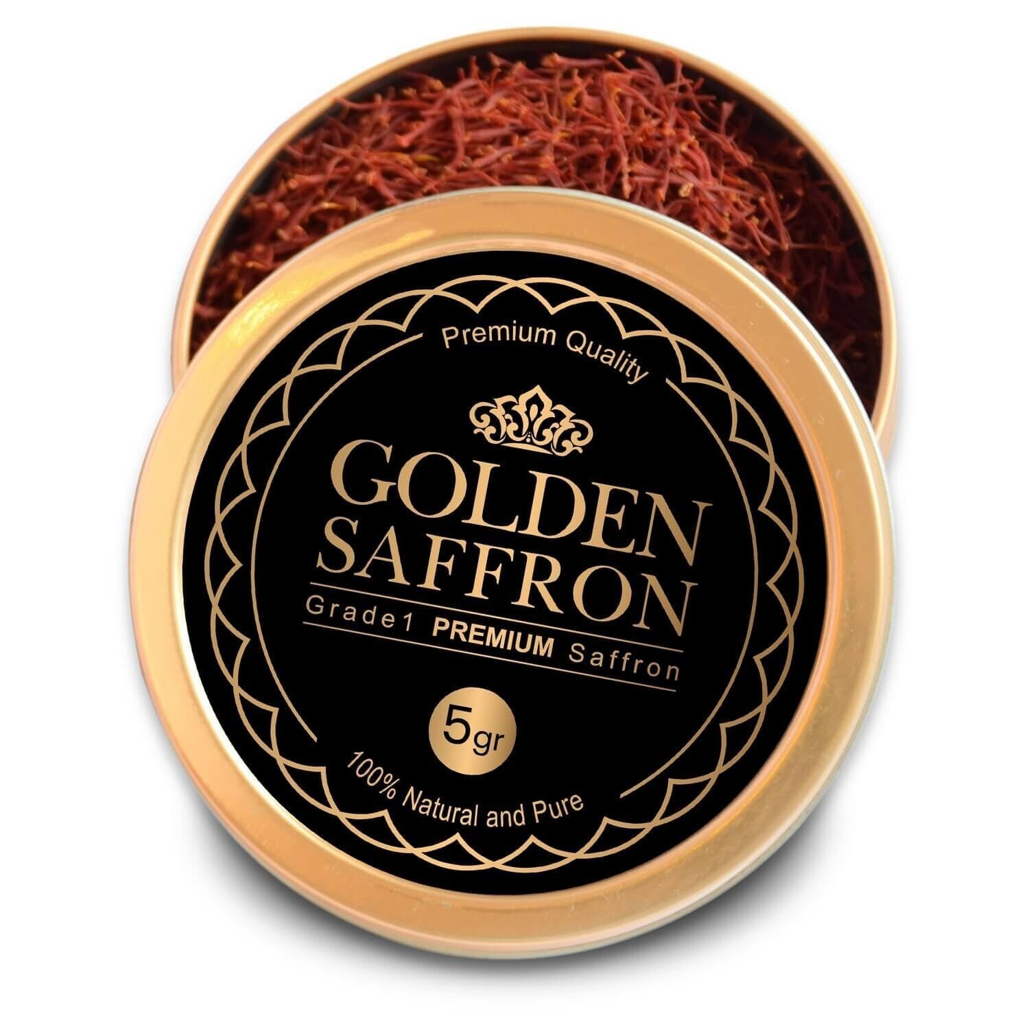 Finest Pure Premium All Red Saffron Threads, Grade A+ Super Negin, Non-GMO Ve…