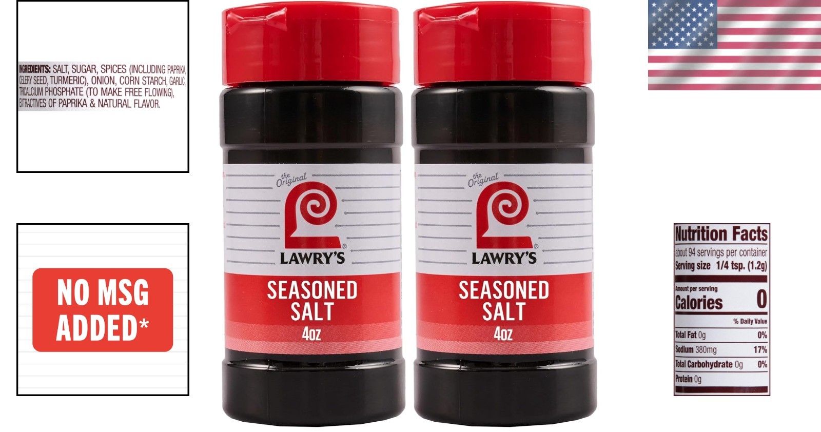 Gourmet Seasoned Salt, 4 oz Pack of 2 – Natural Flavor Enhancer for All Dishes