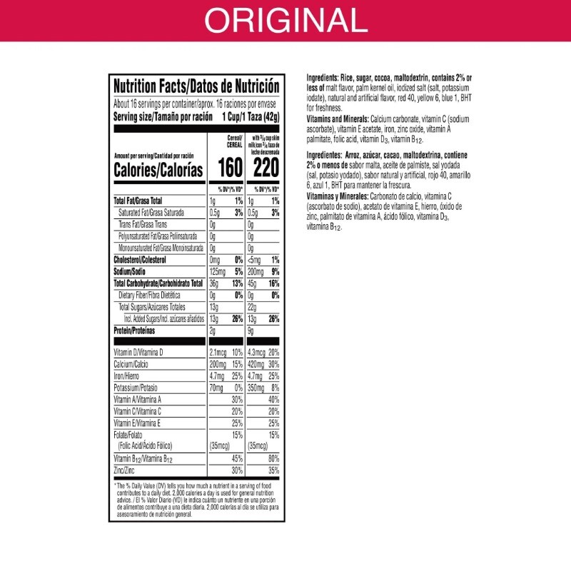 (3 pack) Kellogg’s Choco Krispies Original Breakfast Cereal, 23.3 oz Box