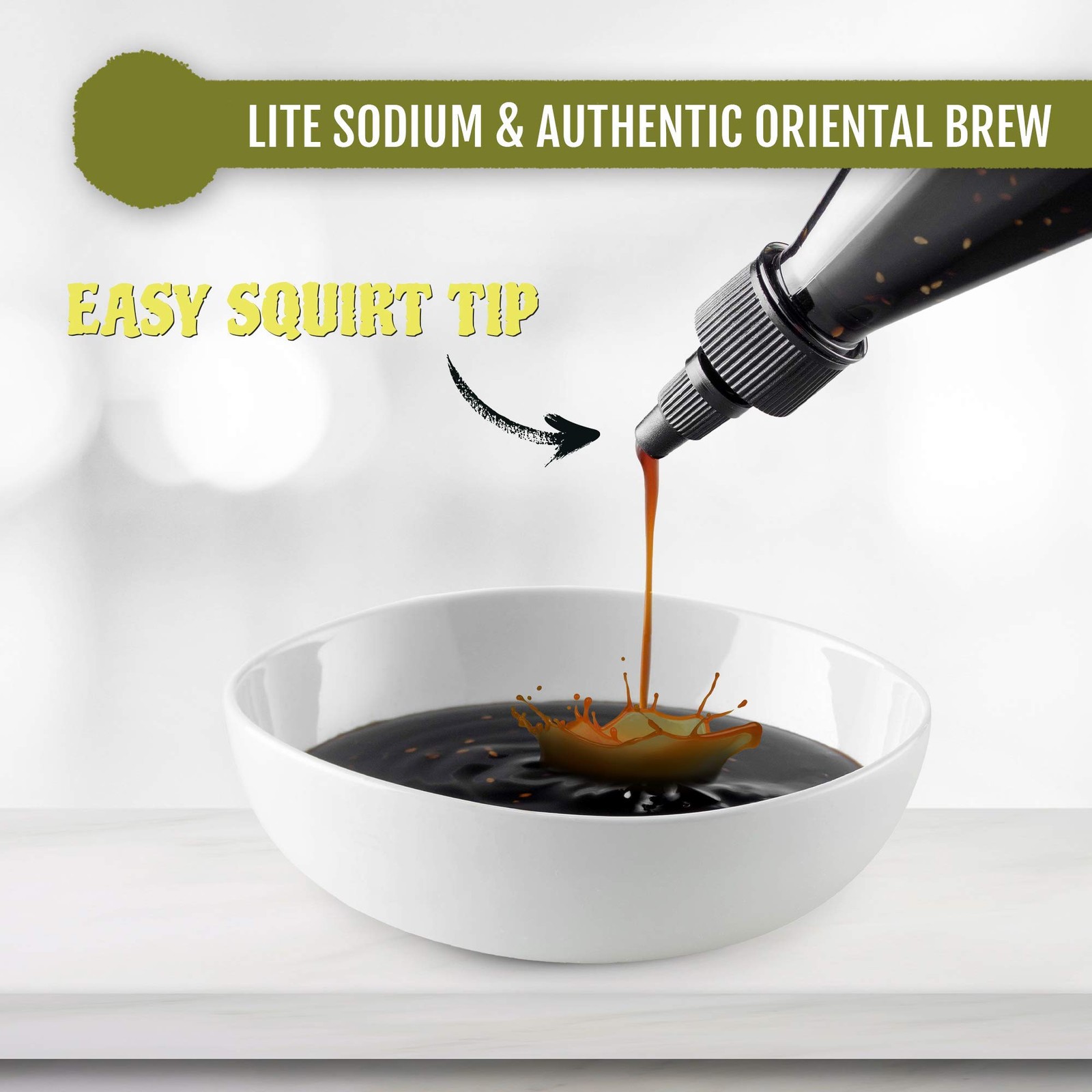 Best of Thailand Sesame Teriyaki Soy Sauce Lite | 2 Bottles of 23.63oz LowSod…