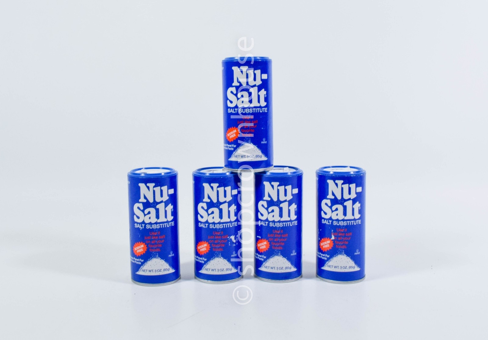 5 Nu-Salt SALT SUBSTITUTE Sodium Free Kosher 3 oz 02/26/2027