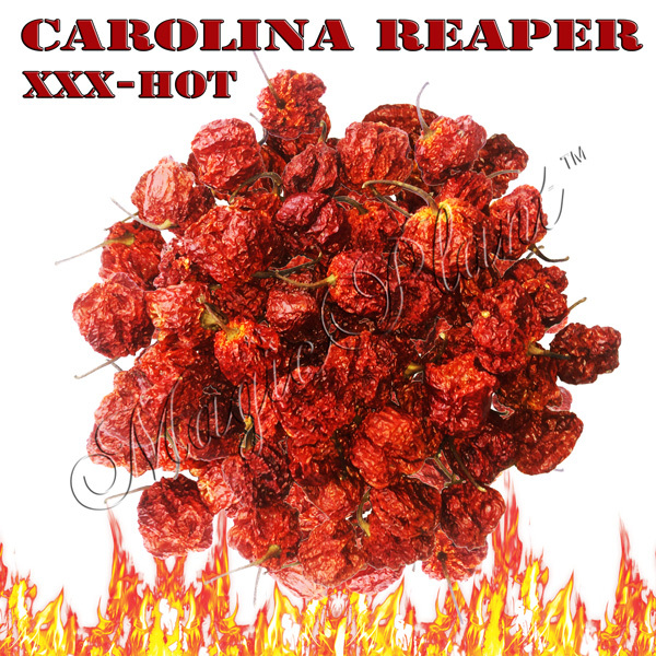 Carolina Reaper Dried Whole Pods – Hottest Reaper Pepper High Quality (6 sizes)