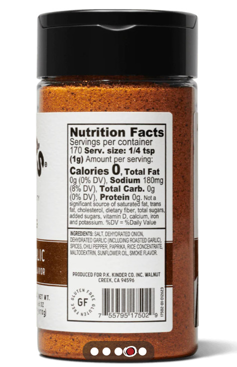 2PACK Kinder’s Woodfired Garlic Rub with Smoked Flavor 9.5 oz.