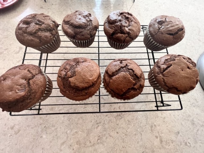 Double Dark Chocolate Muffins * Super Moist & Delicious *