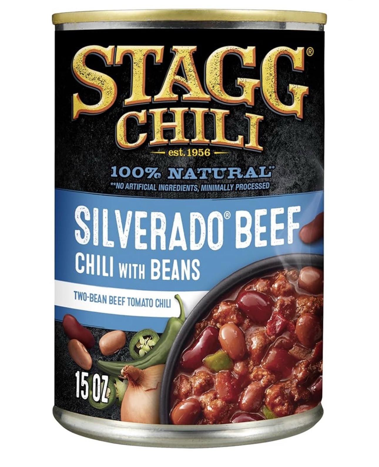Stagg Silverado Beef 🥩 Chili with Beans🫘 15 Ounce (Pack of 12)