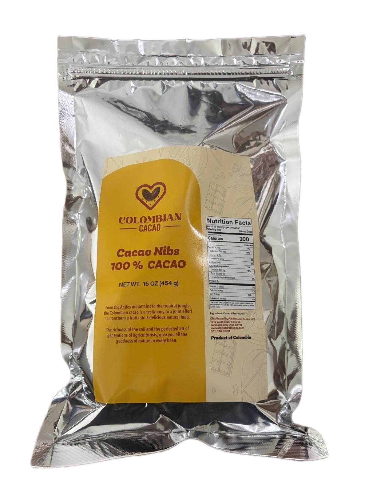 Cacao Nibs 100% Natural – Premium Colombian Cacao – Ideal for Baking & Smoothies