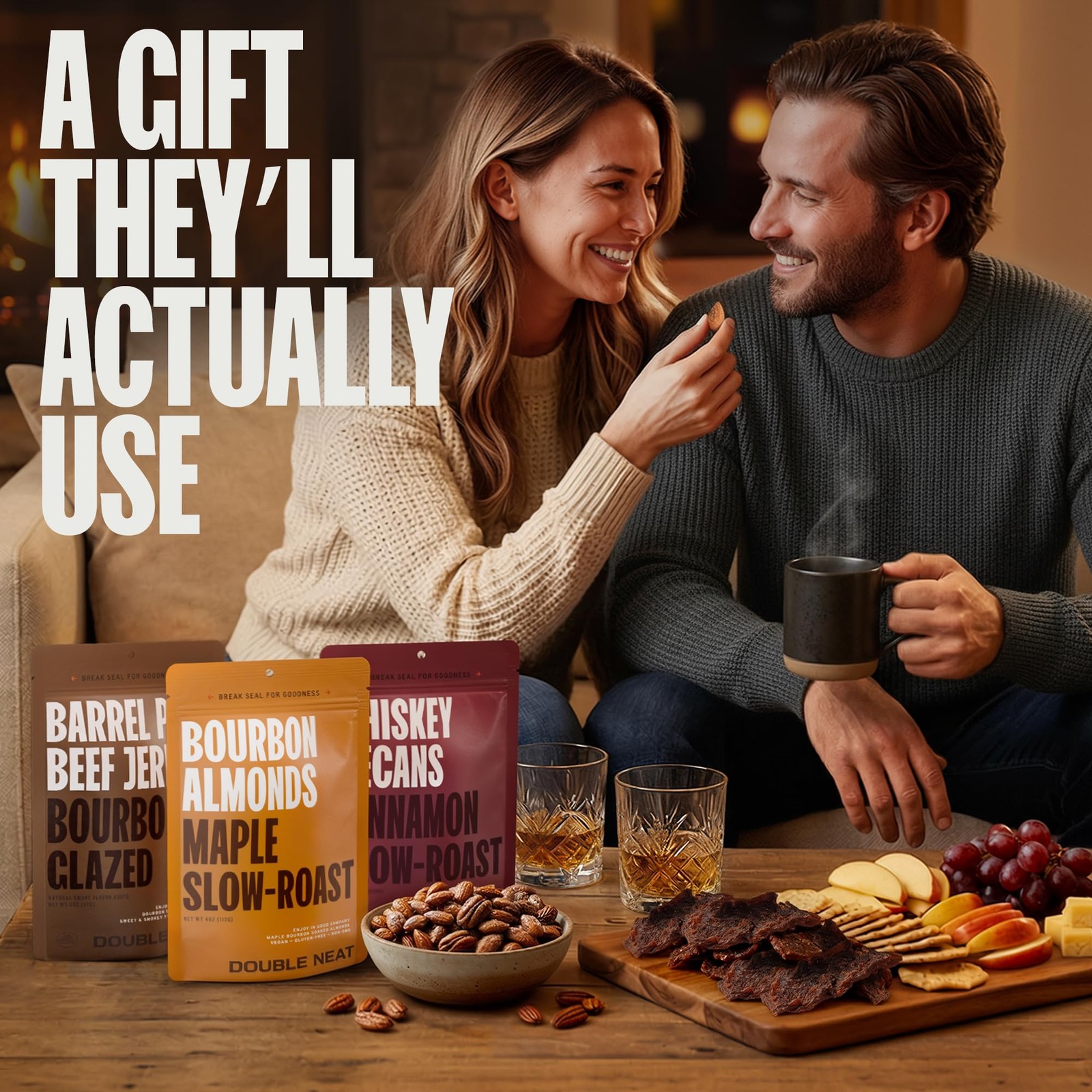 Bourbon Flavored Snacks Variety Pack | Stocking Stuffers for Men Snacks | Sna…