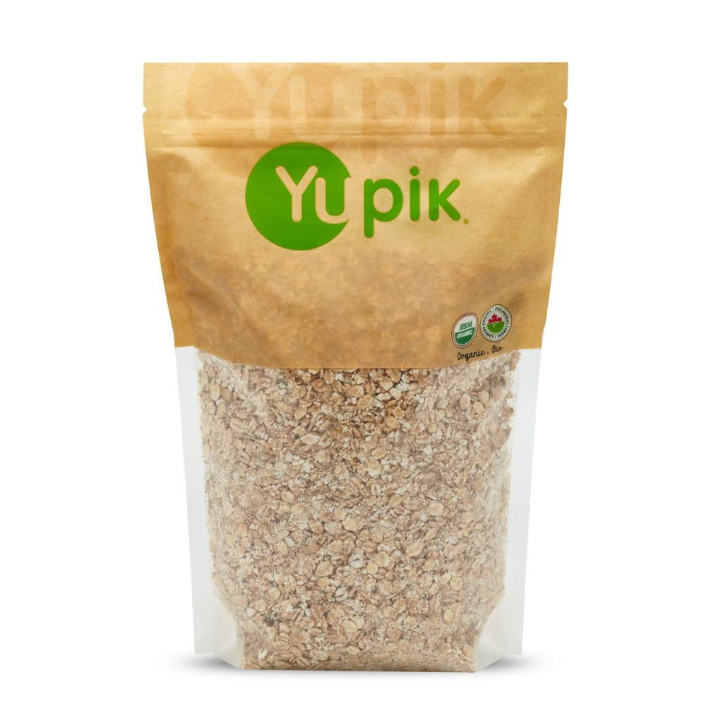 Organic Barley Flakes, 2.2 Lb (35.2 Oz), Non-Gmo, Vegan, Kosher, Steamed, Rolled