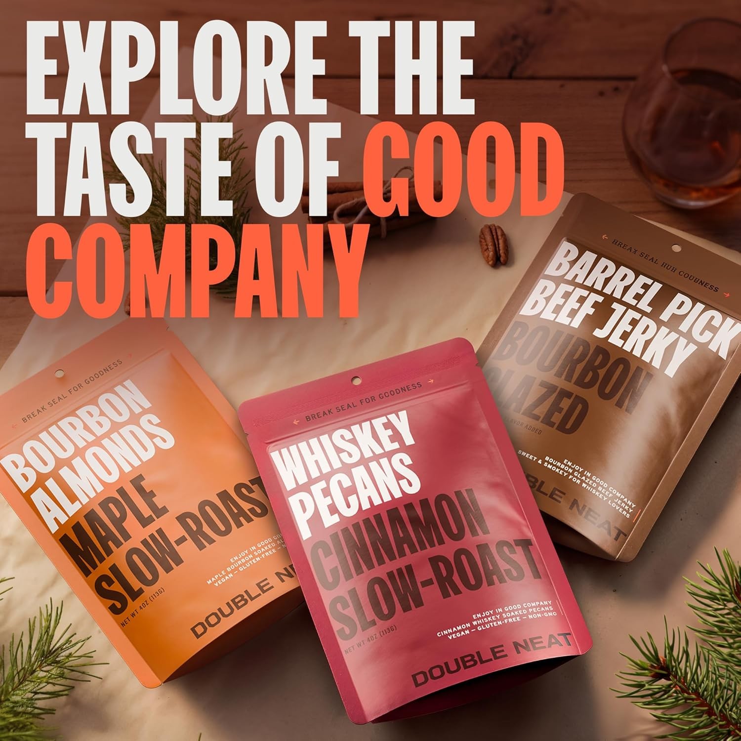 Cinnamon Whiskey Pecans – Healthy Fathers Day Snacks – Bourbon Snacks for Men –
