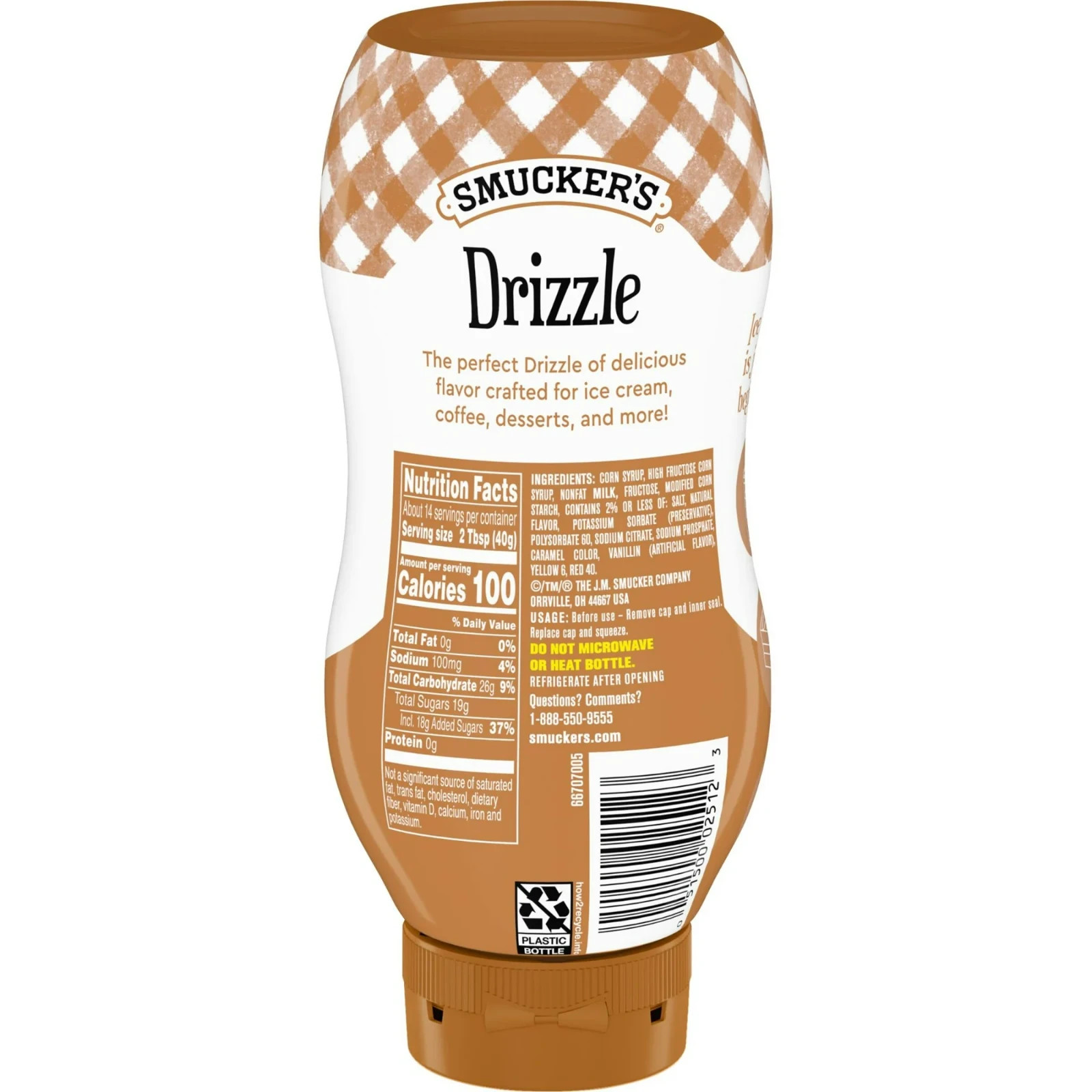 Smucker’s Drizzle Caramel Flavored Syrup, 20oz
