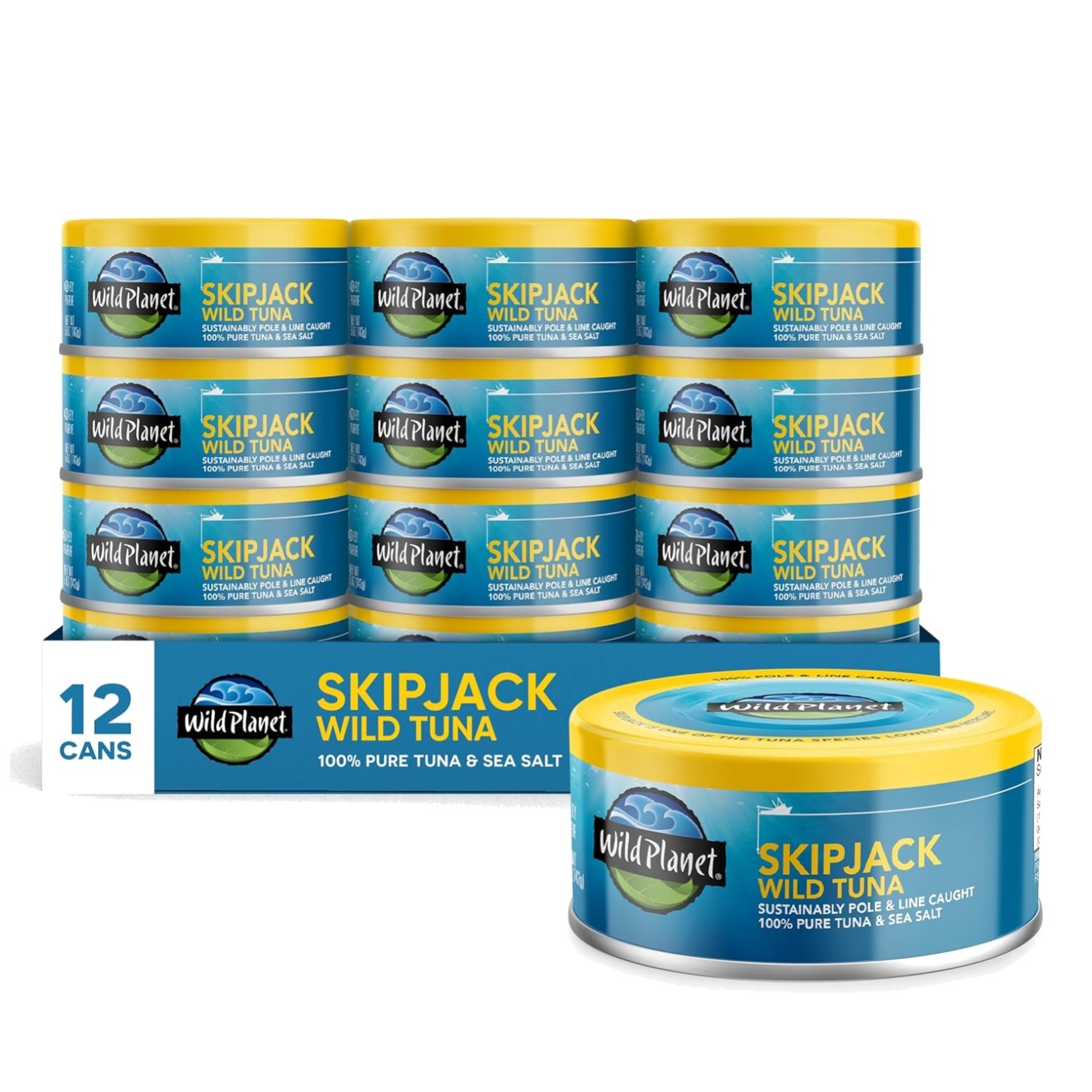 Sustainable Wild Tuna, 5oz, 12-Pack