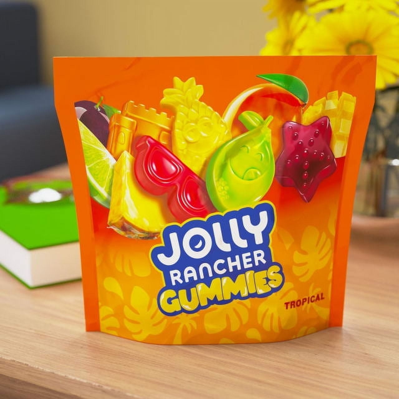 JOLLY RANCHER Tropical Fruit Flavored Gummies, 13 oz Bag