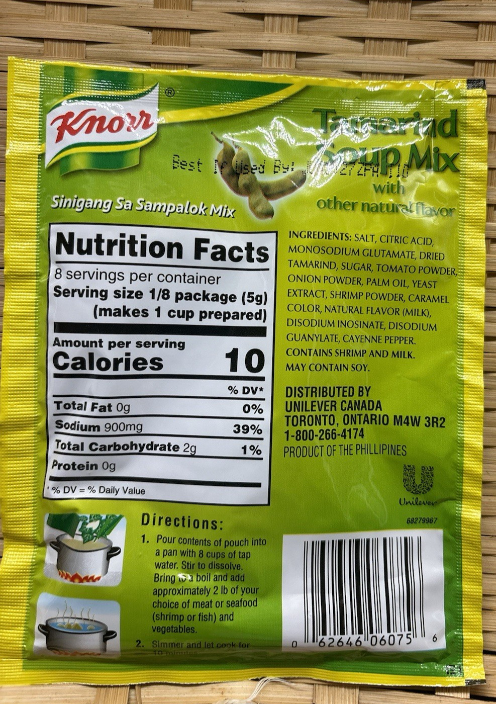 Knorr Tamarind Soup Mix – 40 grams x 3 pack