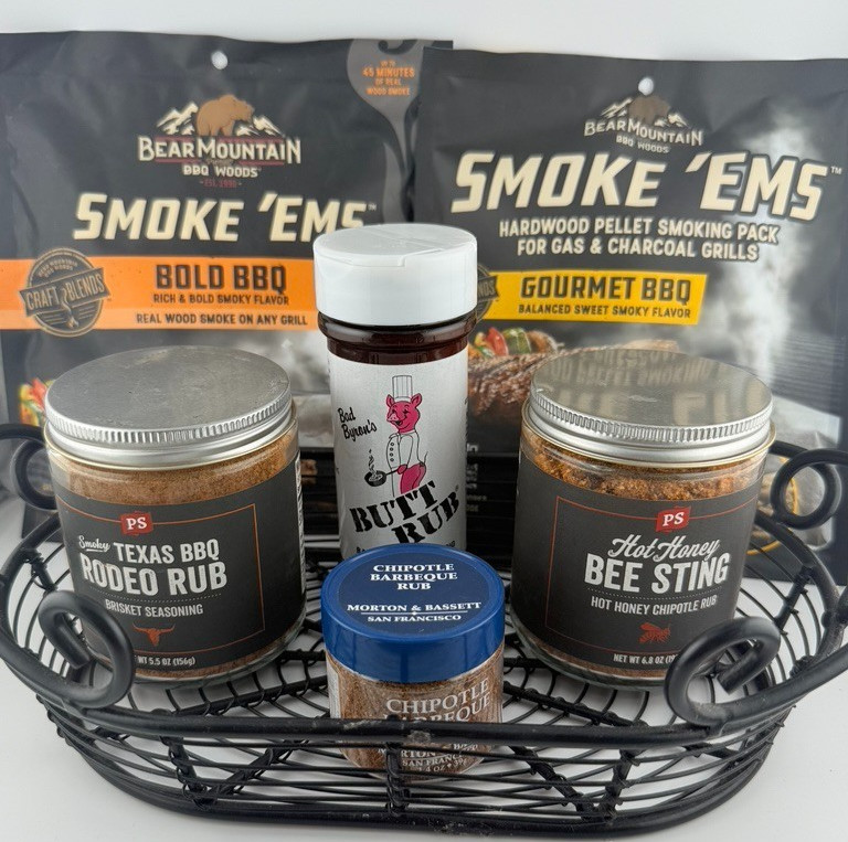 Gourmet BBQ Rub Gift Set PS Seasonings, Butt Rub, Chipotle, Honey, NWT