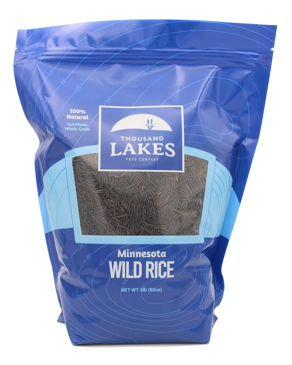 Thousand Lakes Minnesota Grown Wild Rice – Bulk – 5 Pounds | 100% All Natural