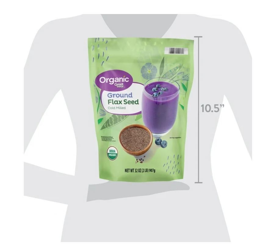 Organic Ground Flax Seed, 32 oz (907g) – USDA Certified, Allergen-Free
