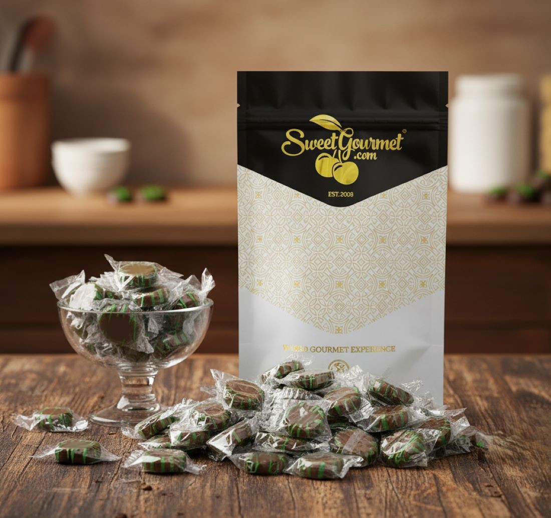 SweetGourmet Chocolate Starlight Mint | Bulk Wrapped Hard Candy |