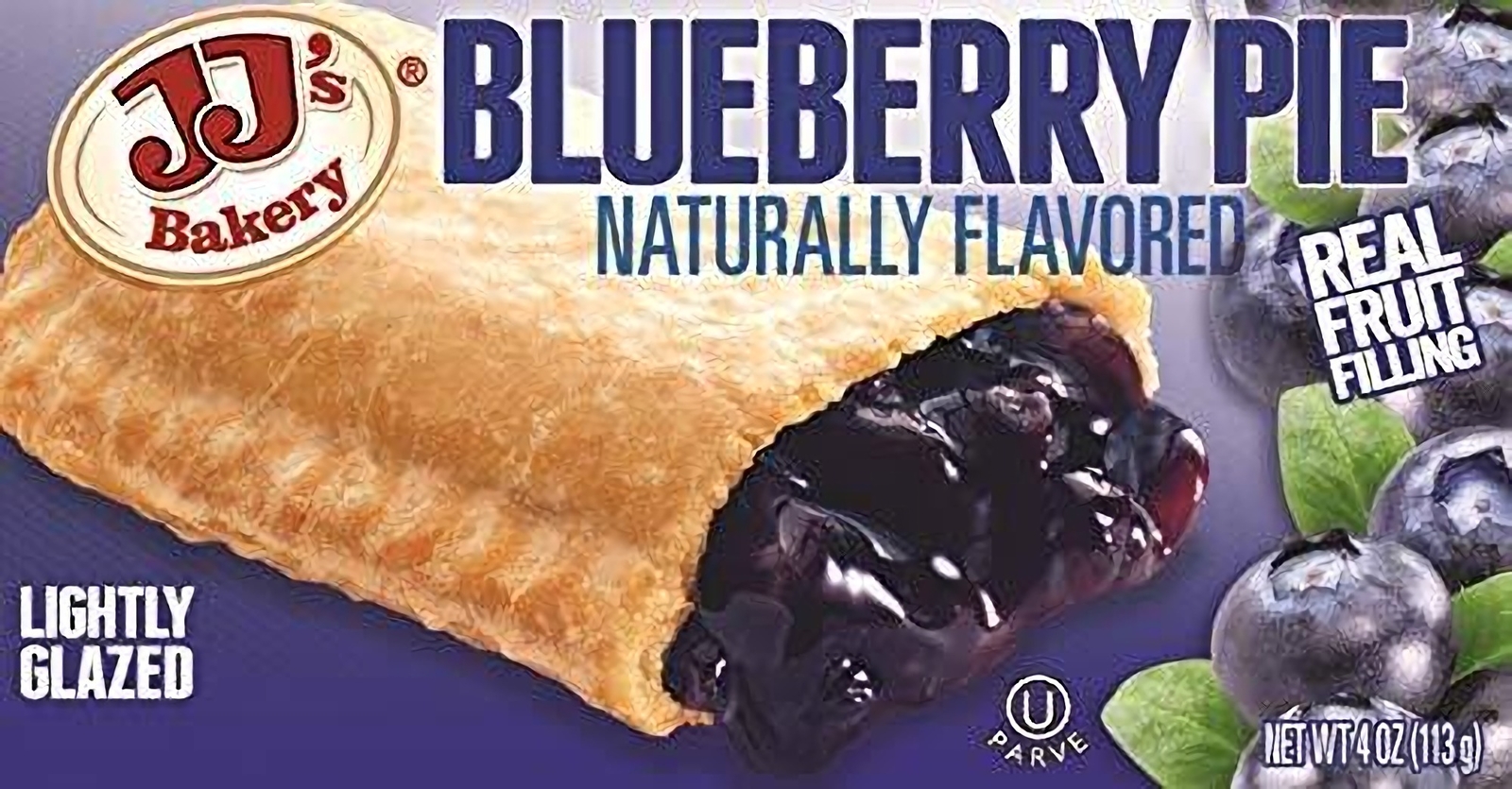 JJ’s Bakery Blueberry Pie, 4 Ounce — 12 per case