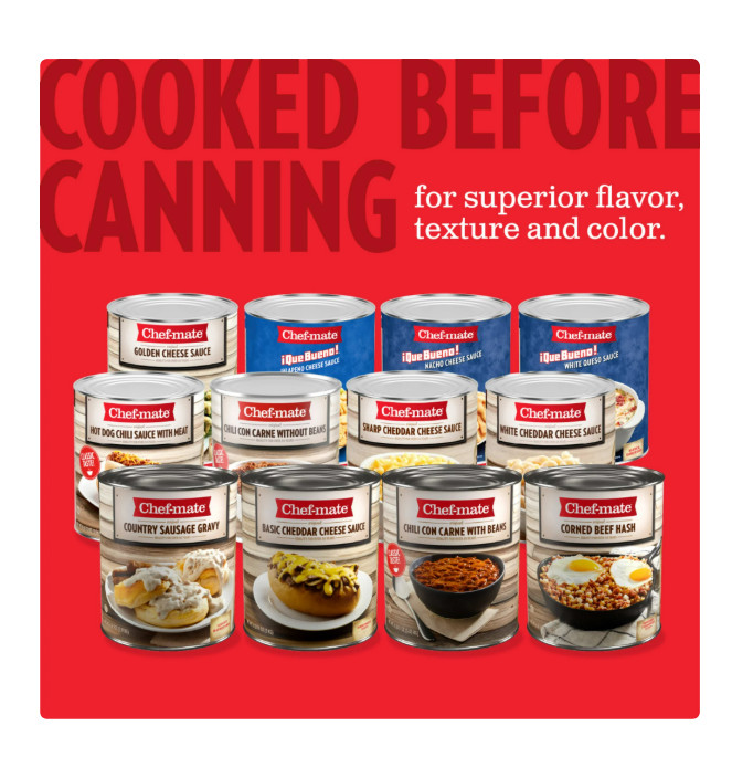 Chef-mate No Artificial Flavors Country Sausage Gravy, 105 oz Can
