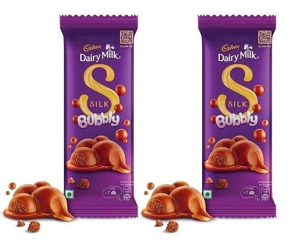 2 x Cadbury Dairy Milk Silk Bubbly Chocolate Bar, 120 g | free shipping