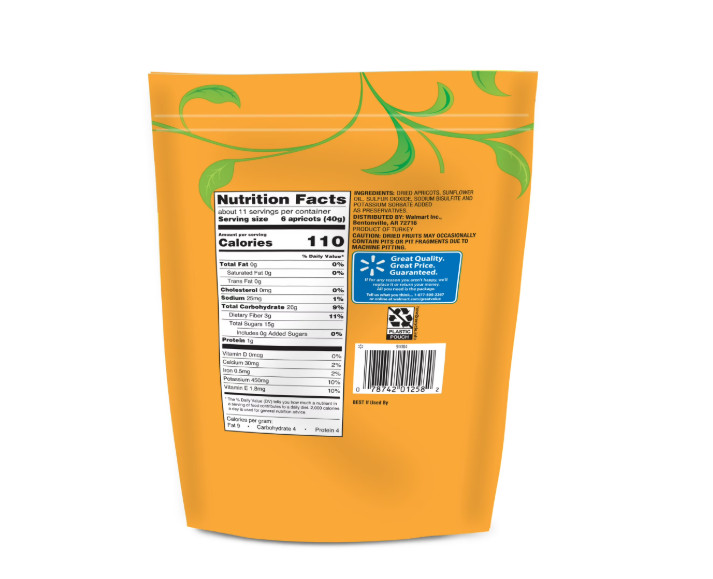 New Great Value Dried Apricots, 16 Oz Free Shipping..