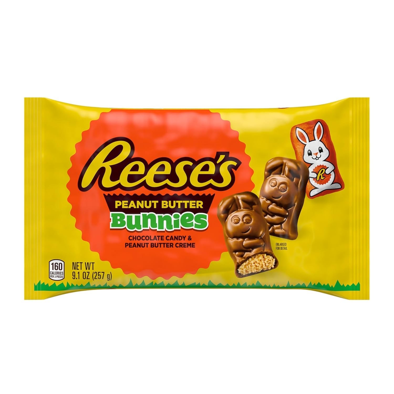 Reese’s 9.1 oz Peanut Butter BUNNIES Chocolate Candy & PB Creme Limited BB 11/26