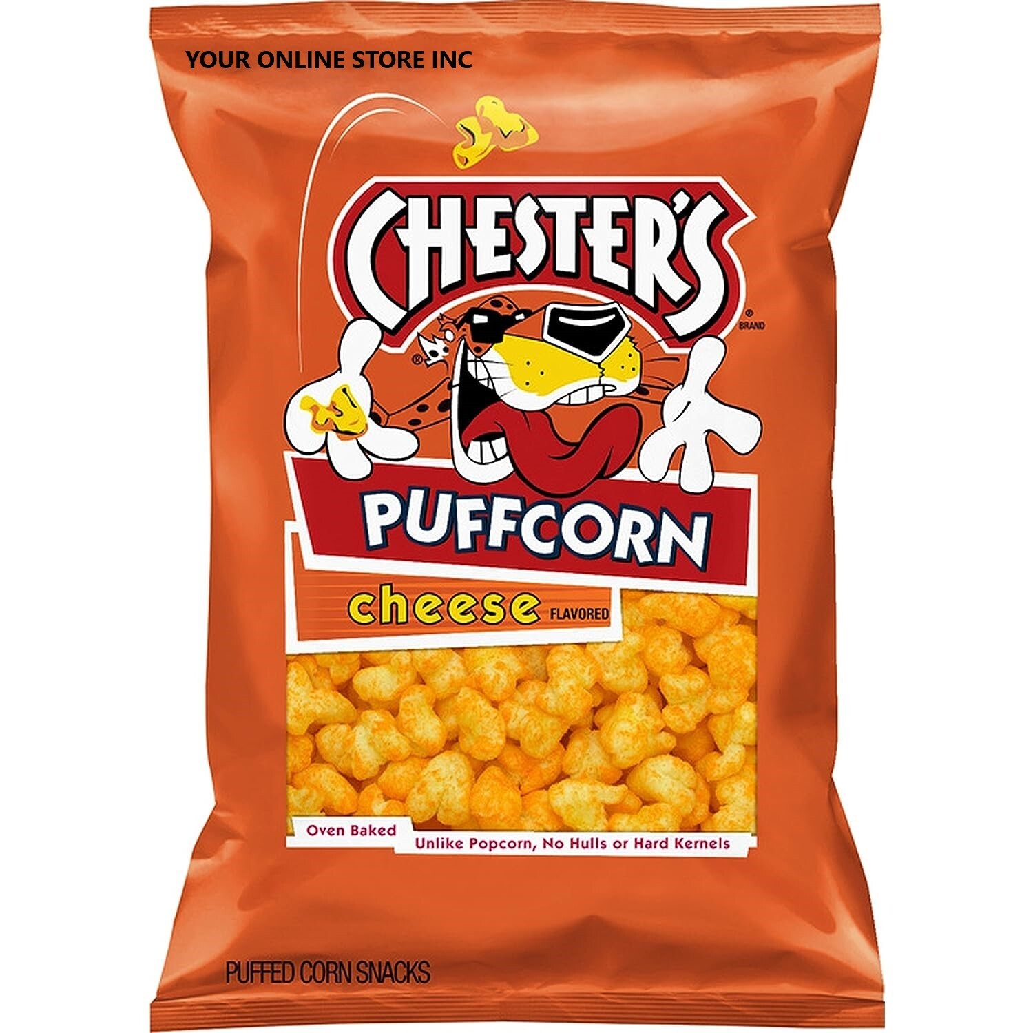 Chester’s Puffcorn Snacks, Cheese, 4.25 Ounce (Pack of 4) Expires 08/13/2024