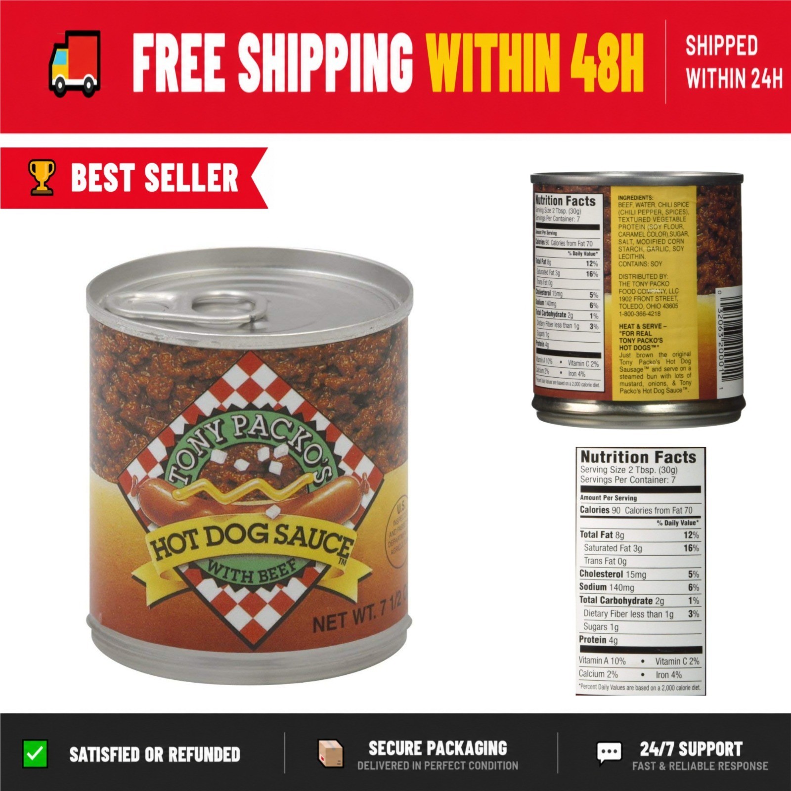 Tony Packo’s Hot Dog Chili Sauce – Authentic American Flavor
